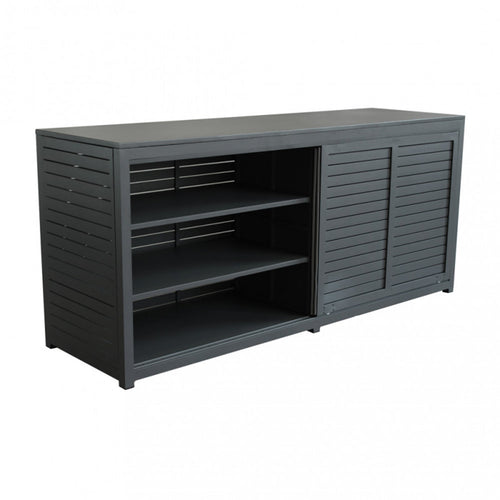 Mobile contenitore da esterno anta scorrevole Trinidad in alluminio 200 cm