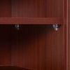 Mobile-Porta-TV-Classico-da-Soggiorno-con-2-ripiani-e-2-Armadietti,-in-MDF-e-Acciaio-Inox,-Marrone,-120x39.5x52cm-F833-324BNA
