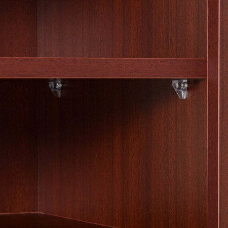 Mobile-Porta-TV-Classico-da-Soggiorno-con-2-ripiani-e-2-Armadietti,-in-MDF-e-Acciaio-Inox,-Marrone,-120x39.5x52cm-F833-324BNA