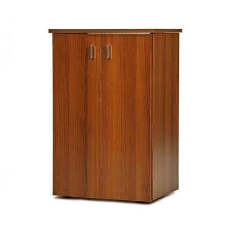 Mobile stiro Raffa con 2 ante e ruote sotto la base colore noce