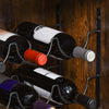 mobile-tavolino-bar-isola-cucina-Portabottiglie-Stile-Industriale-con-Cantinetta-porta-bottiglie-Vino-per-9-Bottiglie-e-Porta-calice-bicchiere,-Marrone-ufficio-studio-pub-casa-F801-146A