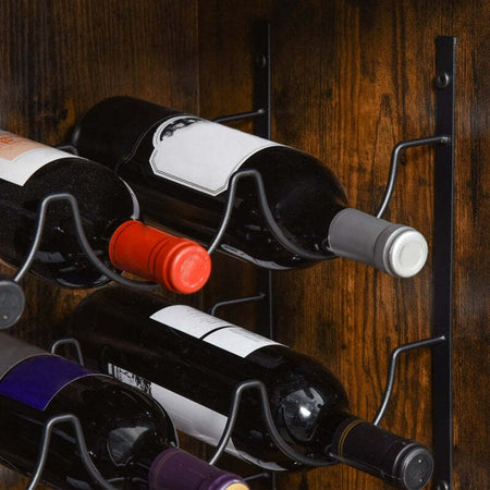 mobile-tavolino-bar-isola-cucina-Portabottiglie-Stile-Industriale-con-Cantinetta-porta-bottiglie-Vino-per-9-Bottiglie-e-Porta-calice-bicchiere,-Marrone-ufficio-studio-pub-casa-F801-146A