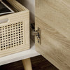 Mobile-TV-Moderno-in-legno-con-Cassetti,-Ripiani-Aperti-e-Armadietti,-110x40x50-cm,-Bianco-e-legno-F838-180NDA