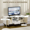 Mobile-TV-Moderno-in-legno-con-Cassetti,-Ripiani-Aperti-e-Armadietti,-110x40x50-cm,-Bianco-e-legno-F838-180NDA