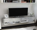 Mobile-TV-Sospeso-con-4-Vani-e-2-Ante,-Consolle-per-TV-fino-60''-grigio-,-anche-consolle-ingresso-camera