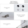 Mobile-TV-Sospeso-con-4-Vani-e-2-Ante,-Consolle-per-TV-fino-60''-grigio-,-anche-consolle-ingresso-camera