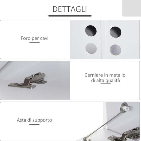 Mobile-TV-Sospeso-con-4-Vani-e-2-Ante,-Consolle-per-TV-fino-60''-grigio-,-anche-consolle-ingresso-camera