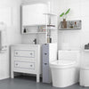 Mobiletto-a-Colonna-Salvaspazio-in-Legno,-Armadietto-da-Bagno-con-Ripiani-e-Armadietti,-Bianco,-15x33x136.5cm-RF7834-114RF7