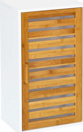 Mobiletto-Armadietto-Parete-2-Ripiani-Legno-MDF-e-Bambu-Anta-Chiusura-Magneatica