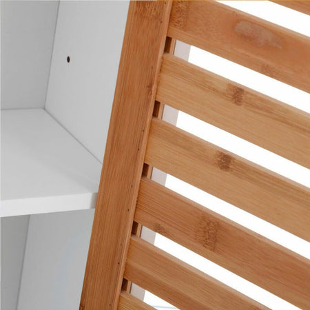 Mobiletto-Armadietto-Parete-2-Ripiani-Legno-MDF-e-Bambu-Anta-Chiusura-Magneatica