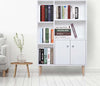 Mobiletto-Libreria-con-Piedini-in-Legno-di-Pino-Bianco-80x23.5x123cm-AS9836-114WTAS9