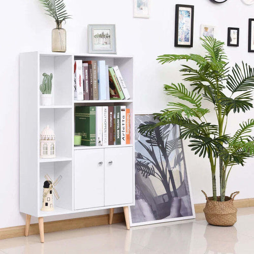 Mobiletto-Libreria-con-Piedini-in-Legno-di-Pino-Bianco-80x23.5x123cm-AS9836-114WTAS9