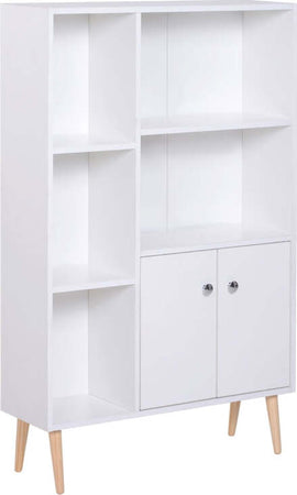 Mobiletto-Libreria-con-Piedini-in-Legno-di-Pino-Bianco-80x23.5x123cm-AS9836-114WTAS9