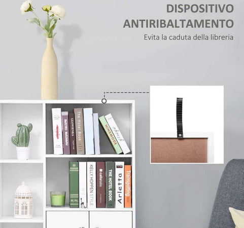 Mobiletto-Libreria-con-Piedini-in-Legno-di-Pino-Bianco-80x23.5x123cm-AS9836-114WTAS9