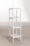 Mobiletto multiuso con ripiani scaffale moderno in legno Bianco Casa e cucina/Organizzazione interni/Porta oggetti cassetti e scaffali/Cassettiere Decor Space - Altamura, Commerciovirtuoso.it
