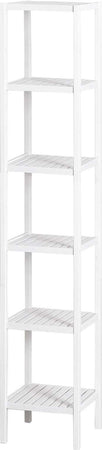 Mobiletto multiuso con ripiani scaffale moderno in legno Bianco Casa e cucina/Organizzazione interni/Porta oggetti cassetti e scaffali/Cassettiere Decor Space - Altamura, Commerciovirtuoso.it