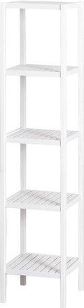 Mobiletto multiuso con ripiani scaffale moderno in legno Bianco Casa e cucina/Organizzazione interni/Porta oggetti cassetti e scaffali/Cassettiere Decor Space - Altamura, Commerciovirtuoso.it