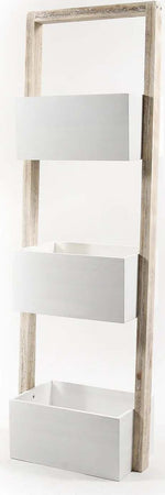 Mobiletto multiuso moderno con 3 cassette in legno Bianco h 110 cm Casa e cucina/Organizzazione interni/Porta oggetti cassetti e scaffali/Cassettiere Decor Space - Altamura, Commerciovirtuoso.it