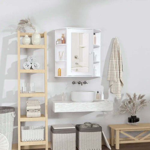 Mobiletto-Pensile-da-Bagno,-Armadietto-Bagno-con-Specchio,-Anta-Centrale-e-Mensole-in-Legno-Bianco-(60-x-17-x-63-cm)-UJ6834-203UJ6