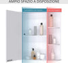 Mobiletto-Pensile-da-Bagno,-Armadietto-Bagno-con-Specchio,-Anta-Centrale-e-Mensole-in-Legno-Bianco-(60-x-17-x-63-cm)-UJ6834-203UJ6