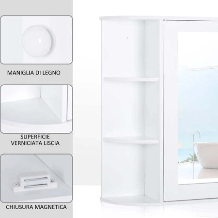 Mobiletto-Pensile-da-Bagno,-Armadietto-Bagno-con-Specchio,-Anta-Centrale-e-Mensole-in-Legno-Bianco-(60-x-17-x-63-cm)-UJ6834-203UJ6