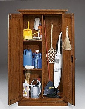 MOBILI-2G---Armadietto-Dispensa-2-porte-3-ripiani-in-legno-arte-povera-tinta-noce-L.86-x-P.45-H.161