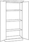 MOBILI-2G---ARMADIETTO-DISPENSA-LEGNO-BIANCO-2-PORTE-3-RIPIANI-90X45X180