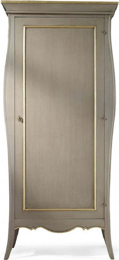 MOBILI-2G---ARMADIO-1-ANTA-ARTE-POVERA-LEGNO-TORTORA-E-ORO-93X64X213