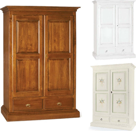 MOBILI-2G---Armadio-2-ante-in-legno-arte-povera-noce-biondo-125X60X200
