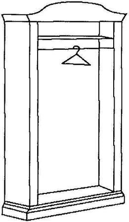 MOBILI-2G---Armadio-2-ante-in-legno-massello-classico-cappello-tondo-107x55x197H