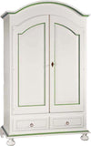 MOBILI-2G---ARMADIO-2-ANTE-LEGNO-SHABBY-BIANCO-E-VERDE-SALVIA-125X61X200
