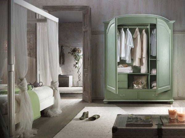 MOBILI-2G---ARMADIO-2-ANTE-SHABBY-VERDE-ARTE-POVERA-181x61x224
