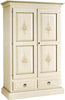 MOBILI-2G---ARMADIO-2-PORTE-IN-LEGNO-SHABBY-BIANCO-PATINATO/VERDE-125X61X200