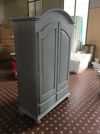 MOBILI-2G---ARMADIO-2-PORTE-LEGNO-SHABBY-CERATO-AZZURRO-125X61X200