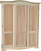 MOBILI-2G---Armadio-3-ante-cappello-sagomato-In-Legno-grezzo-158x56x197