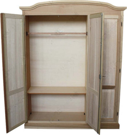 MOBILI-2G---Armadio-3-ante-cappello-sagomato-In-Legno-grezzo-158x56x197