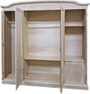 MOBILI-2G---Armadio-4-ante-cappello-sagomato-In-Legno-grezzo-205x56x197