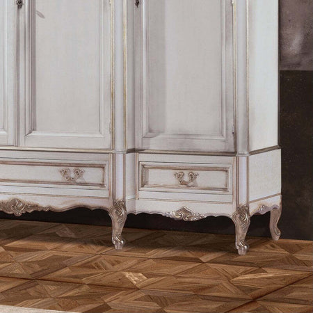 MOBILI-2G---Armadio-4-porte-Classico-Legno-Shabby-Bianco-Argento-252x60x242