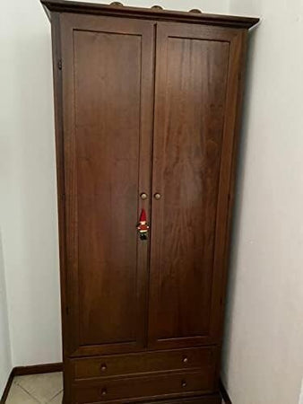 MOBILI-2G---ARMADIO-ARTE-POVERA-2-ANTE-LEGNO-TINTA-NOCE-87x40x192