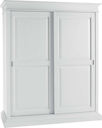 MOBILI-2G---Armadio-arte-povera-2-Ante-scorrevoli-legno-bianco-shabby-183x67x212