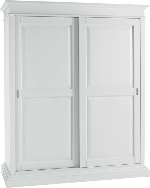 MOBILI-2G---Armadio-arte-povera-2-Ante-scorrevoli-legno-bianco-shabby-183x67x212