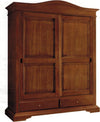 MOBILI-2G---ARMADIO-ARTE-POVERA-2-ANTE-SCORREVOLI-LEGNO-TINTA-NOCE-180X67X225