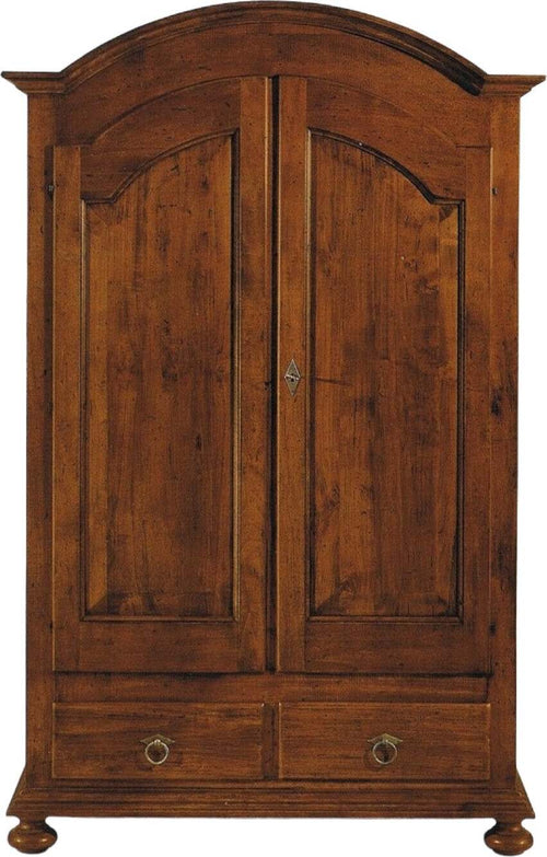 MOBILI-2G---ARMADIO-ARTE-POVERA-2-PORTE-GENDARME-IN-LEGNO-TINTA-NOCE-125x60x200