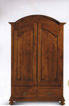 MOBILI-2G---ARMADIO-ARTE-POVERA-2-PORTE-GENDARME-IN-LEGNO-TINTA-NOCE-125x60x200
