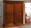 MOBILI-2G---Armadio-arte-povera-in-legno-2-ante-scorrevoli-Cappello-dritto-183x67x214