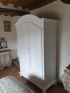 MOBILI-2G---ARMADIO-CAPPELLO-TONDO-BIANCO-OPACO-SHABBY-125x60x200