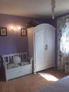 MOBILI-2G---ARMADIO-CAPPELLO-TONDO-BIANCO-OPACO-SHABBY-125x60x200