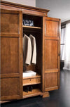 MOBILI-2G---Armadio-classico-2-porte-2-cassetti-Legno-bassano-143x56x210