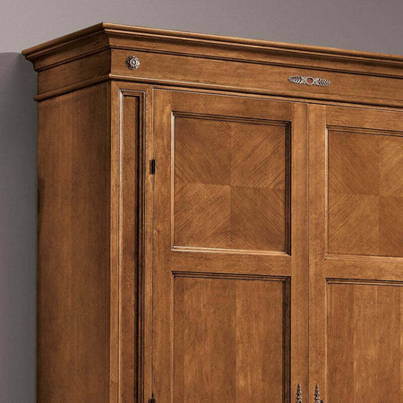MOBILI-2G---Armadio-classico-2-porte-2-cassetti-Legno-bassano-143x56x210