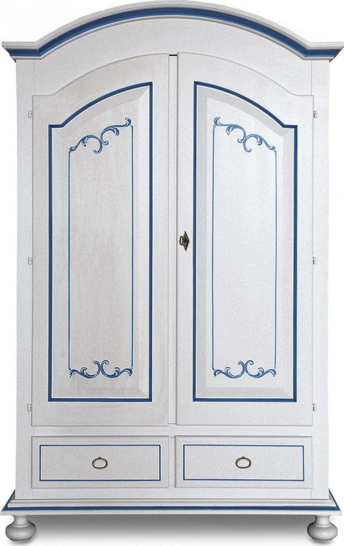 MOBILI-2G---Armadio-classico-2-porte-legno-bianco-filetti-blu-125x61x200